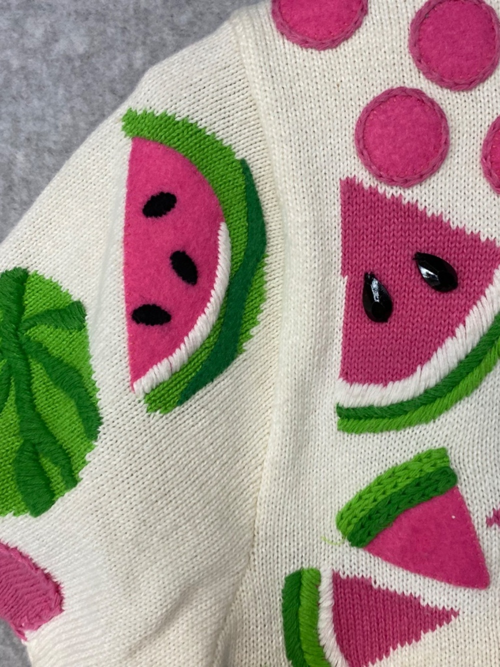 NEW! Vintage Michael Simon Cardigan S • Pants S • Watermelon • 1998 • Pant Set - Picture 8 of 16